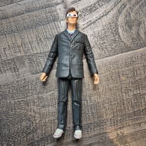 Dr Who 10th Doctor David Tennant 3D Glasses BBC 2004 5.5" Action Figure Loose